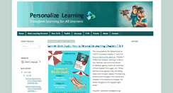 Desktop Screenshot of personalizelearning.com